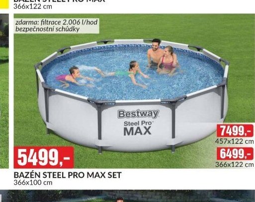 BAZÉN STEEL PRO MAX SET 366x100 cm