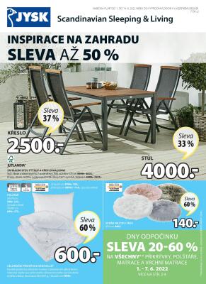 akční leták Jysk 1.6.2022-14.6.2022