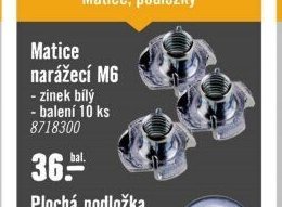 Matice narážecí M6