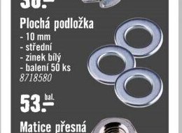 Plochá podložka 10 mm