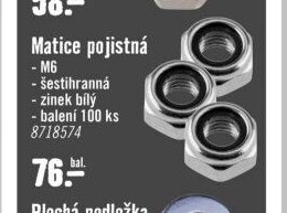 Matice pojistná M6