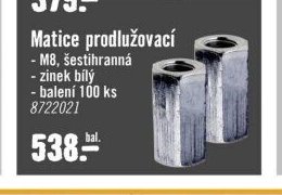 Matice prodlužovací M8