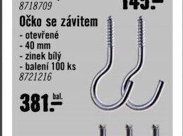 Očko se závitem 40 mm