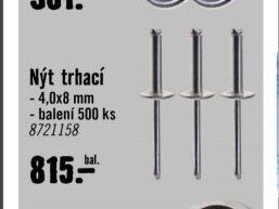 Nýt trhací 4,0x8 mm