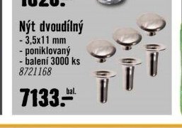 Nýt dvoudílný 3,5x11 mm