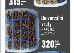 Univerzální vruty 440 ks
