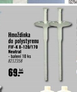 Hmoždinka do polystyrenu FIF-K 8-120/170 Neutral