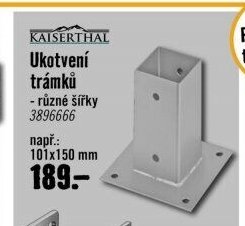 KAISERTHAL Ukotvení trámků