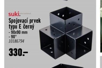 Spojovací prvek typu E černý