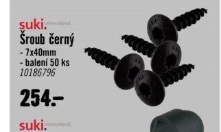 Šroub černý