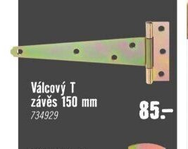 Válcový T závěs 150 mm