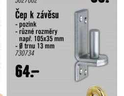 Čep k závěsu