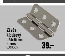 Závěs kloubový 35x50mm