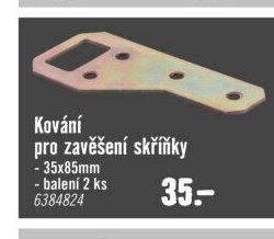 Kování pro zavěšení skříňky