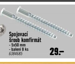 Spojovací šroub komfirmát