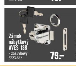 Zámek nábytkový AVES 138
