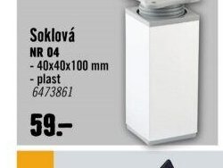 Soklová NR 04 40x40x100 mm