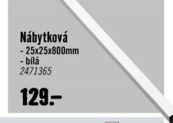 Nábytková 25x25x800mm