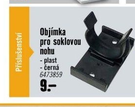 Objímka pro soklovou nohu