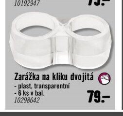 Zarážka na kliku dvojitá