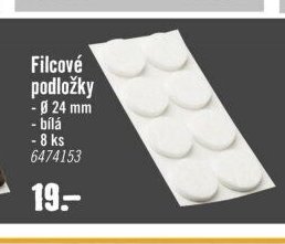 Filcové podložky