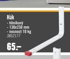 Hák hliníkový