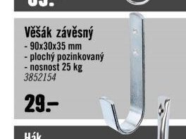 Věšák závěsný