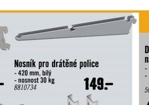 Nosník pro drátěné police