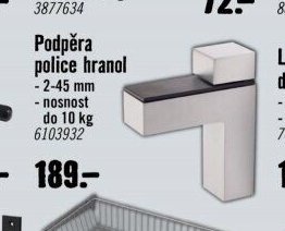 Podpěra police hranol