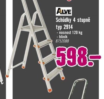 Schůdky 4 stupně typ 2914