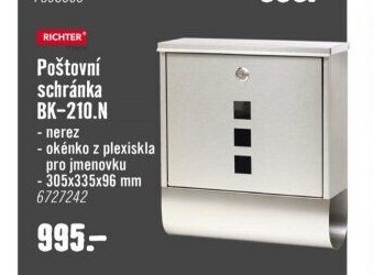 Poštovní schránka BK-210.N