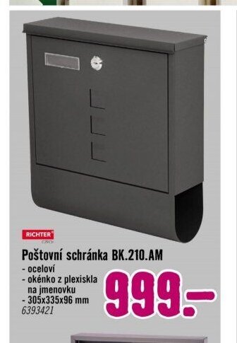 Poštovní schránka BK.210.AM
