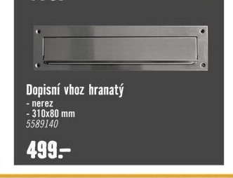 Dopisní vhoz hranatý