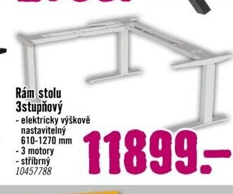 Rám stolu 3stupňový (stříbrný)
