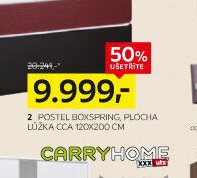 Postel boxspring, plocha lůžka cca 120x200 cm