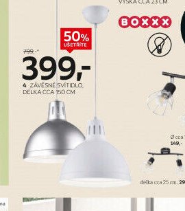 4 ZÁVĚSNÉ SVÍTIDLO, DÉLKA CCA 150 CM