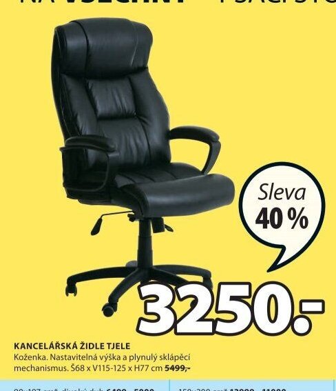 KANCELÁŘSKÁ ŽIDLE TJELE