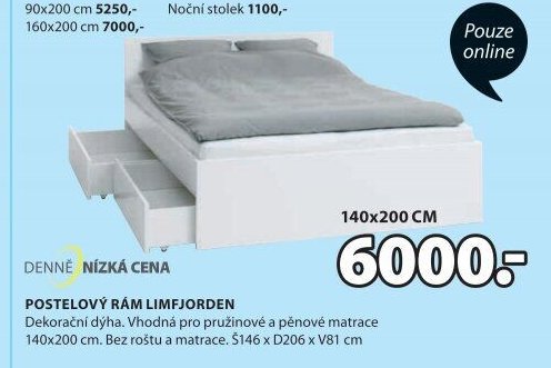 POSTELOVÝ RÁM LIMFJORDEN
