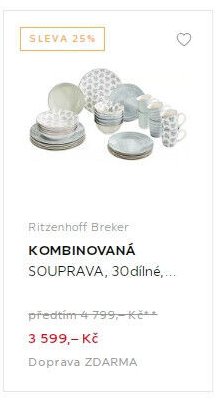 KOMBINOVANÁ SOUPRAVA, 30dílné
