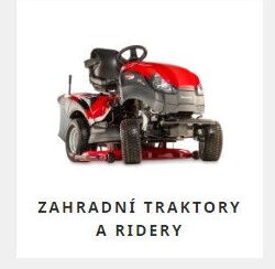 Zahradní traktory a ridery