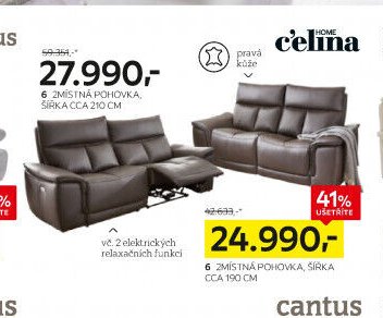 Celina 2-místná pohovka