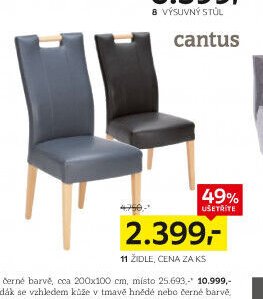 11 židle, cena za ks