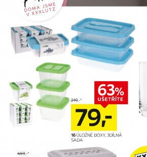 16 ÚLOŽNÉ BOXY, 3DÍLNÁ SADA