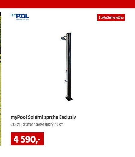 myPool Solární sprcha Exclusiv