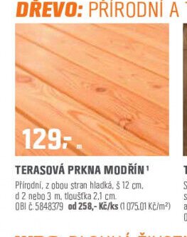 TERASOVÁ PRKNA MODŘÍN