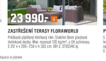 ZASTŘEŠENÍ TERASY FLORAWORLD