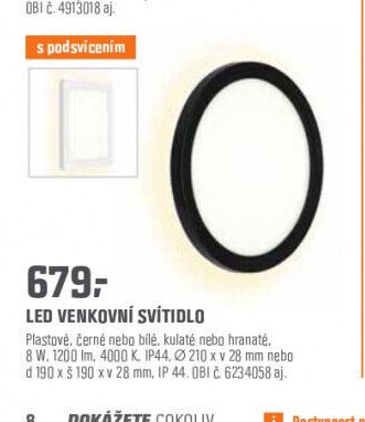 LED VENKOVNÍ SVÍTIDLO