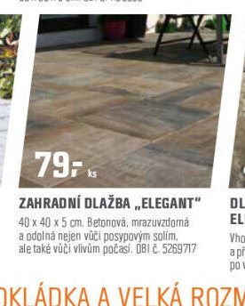 Zahradní dlažba „Elegant“