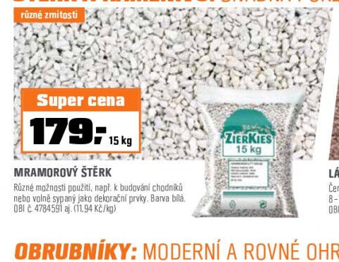 Mramorový štěrk