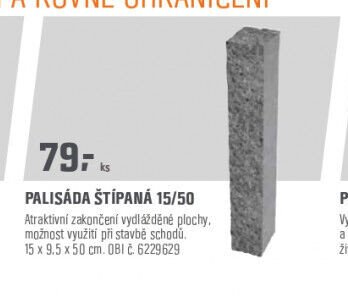 Palisáda štípaná 15/50